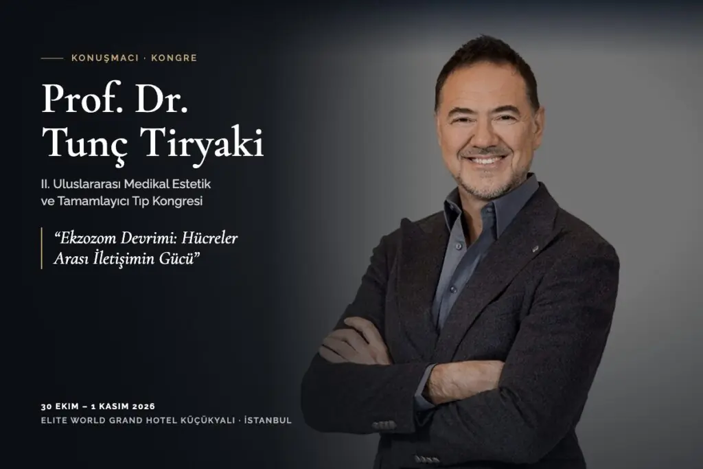 Prof. Dr. Tunç Tiryaki – II. Uluslararası Medikal Estetik ve Tamamlayıcı Tıp Kongresi, Ekzozom Devrimi sunumu
