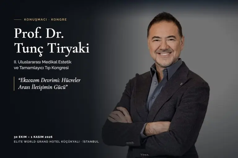 Prof. Dr. Tunç Tiryaki – II. Uluslararası Medikal Estetik ve Tamamlayıcı Tıp Kongresi, Ekzozom Devrimi sunumu